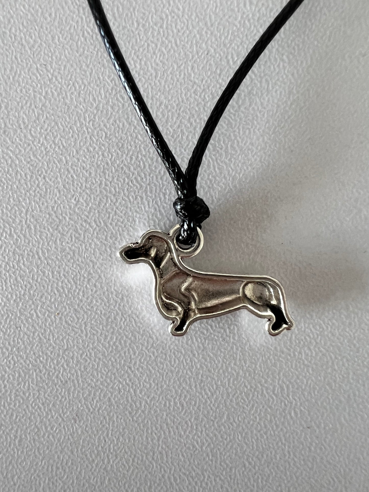 Black adjustable Dachshund bracelet